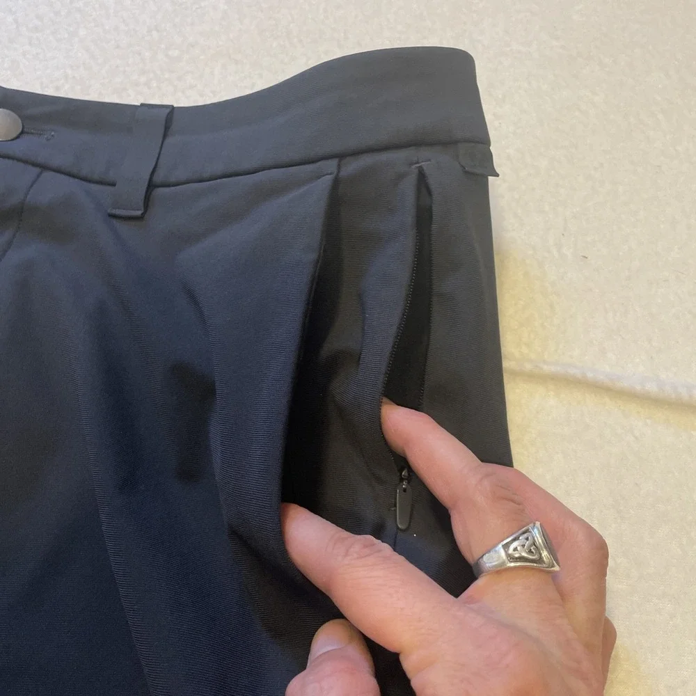 Lululemon Commission Pants Men's Size‎ 34 Warpstreme Dark Gray Slacks Stretch